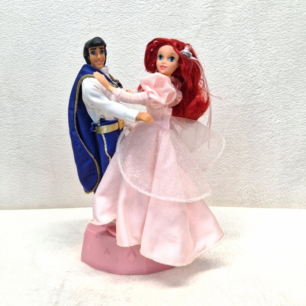 1996 Rare Mini Mattel Disney Dancing Princess Little Mermaid Ariel Prince Eric